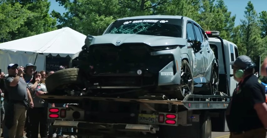 VIDEO BMW objavio snimku nesreće s Pikes Peaka u kojoj se XM zabio u drvo