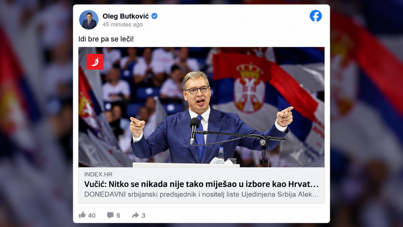 Oleg Butković Vučiću: Idi bre pa se leči
