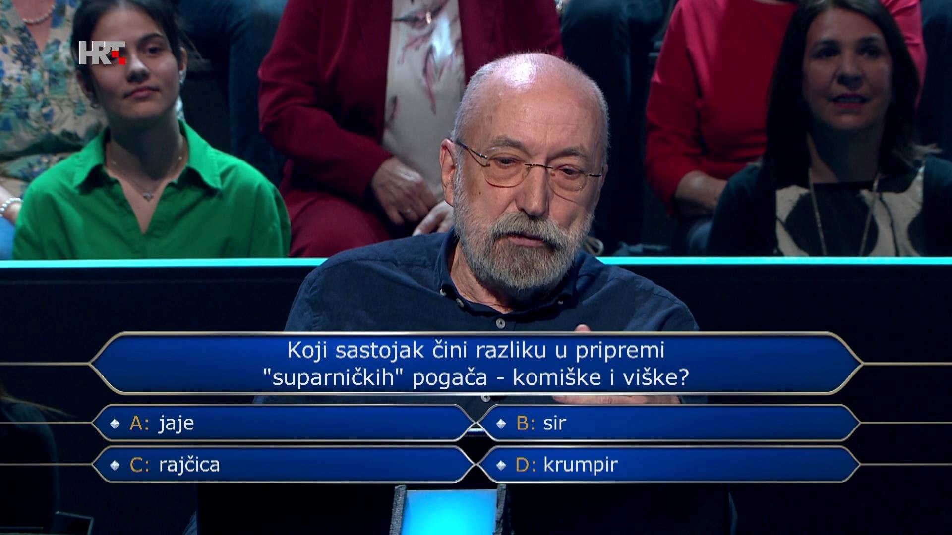 U zadnjem Milijunašu prije ljeta pitanje o pogači zbunilo i Joška i publiku. A vas?