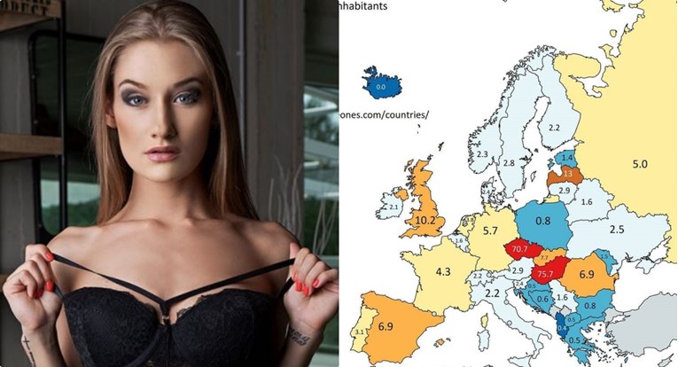 Pornokarta Europe: Hrvatska ima 2 pornozvijezde, naši susjedi su rekorderi