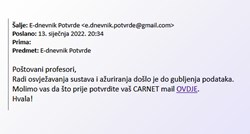Carnet: U tijeku je phishing kampanja koja cilja korisnike e-Dnevnika