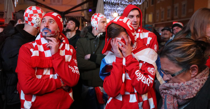 FOTO Riječani su tužni nakon poraza Hrvatske u polufinalu SP-a, neki su i zaplakali