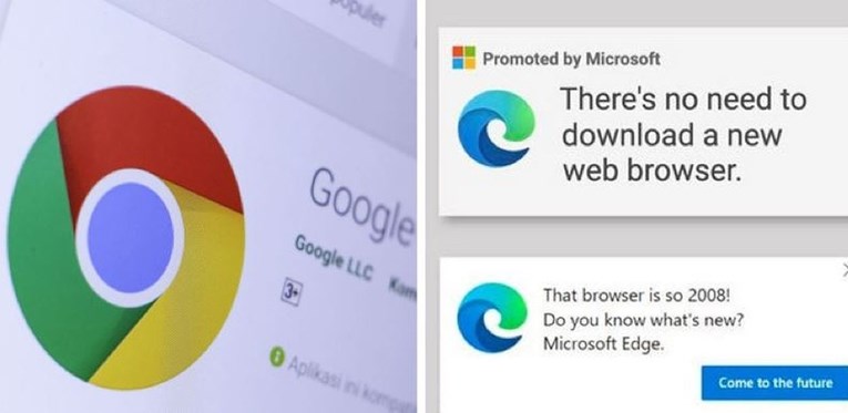 Ovako Edge pokušava spriječiti ljude da preuzmu Chrome: "To je tako zastarjelo"