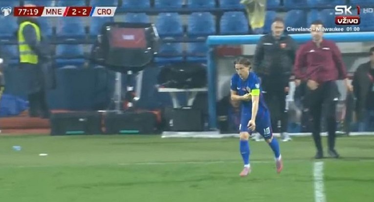 VIDEO Modrić je ušao u igru. Poslušajte reakciju Crnogoraca