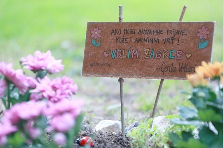 Na Črnomercu osvanuo mini-vrt s jasnom porukom "Gerila Vrtlara", pogledajte što piše