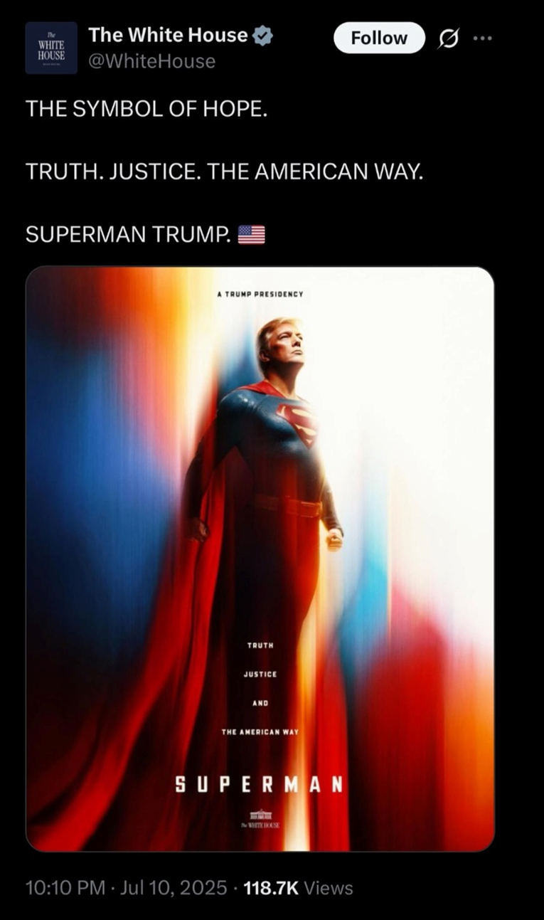 Bijela kuća: Trump je superman