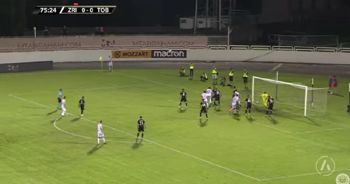 Pogledajte golčinu Dinamovog igrača izravno iz kornera za ludnicu u Mostaru