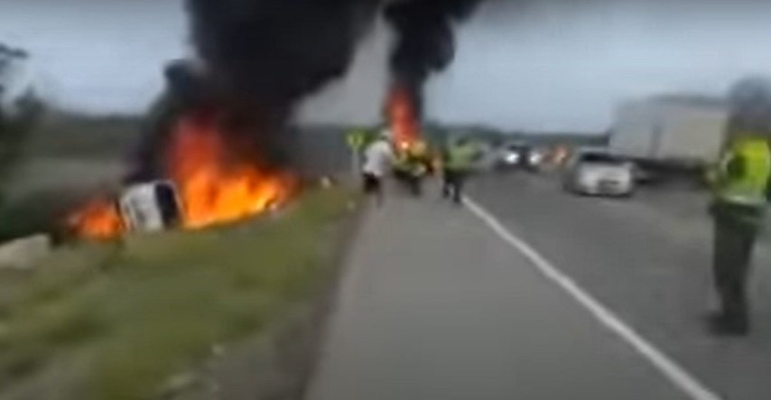 U Kolumbiji se prevrnuo kamion s naftom i zapalio, sedam ljudi umrlo
