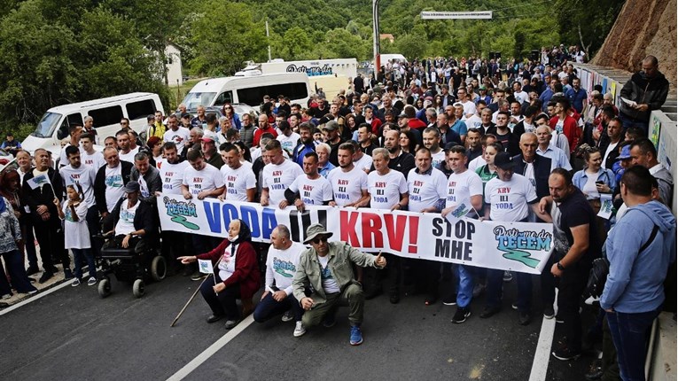 VIDEO Mještani u Hercegovini prosvjedom zaustavili izgradnju mini hidroelektrana