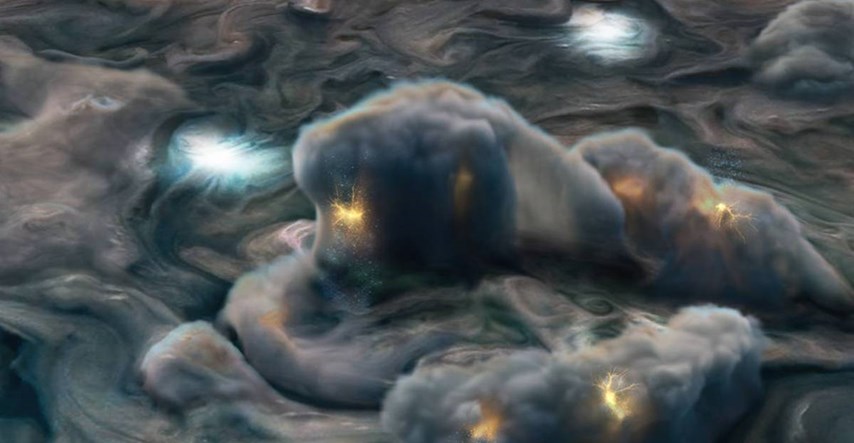 Na Jupiteru otkrivene neobične munje i tuča poput mekanih loptica