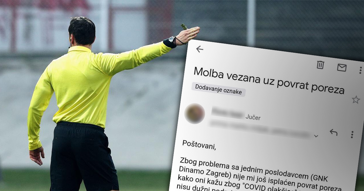 Javili su nam se nogometni suci. Tvrde da zbog Dinama ne mogu dobiti povrat poreza