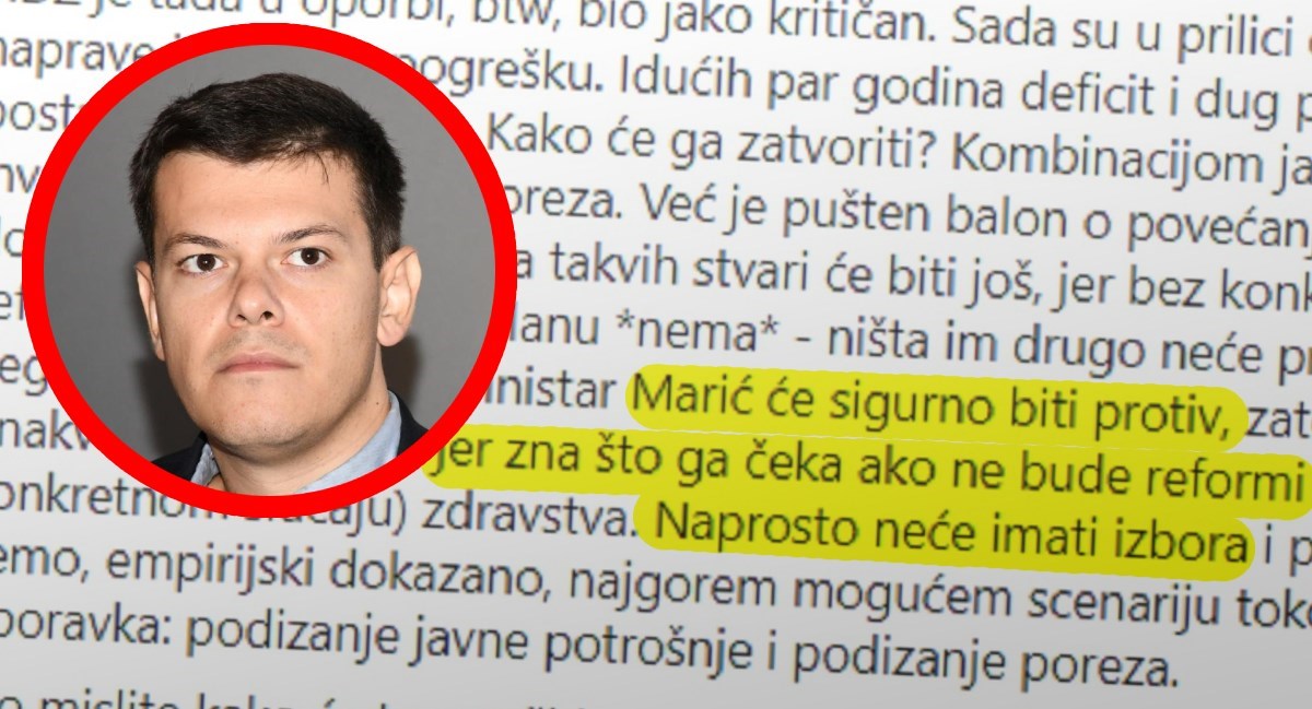 Vuk Vuković: Marić će Biti Protiv Novih Poreza. Zato Ona Reakcija, Zna ...