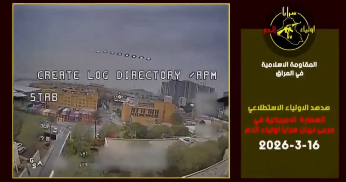 Iračke paravojne snage objavile snimku, dron usred dana leti oko američke ambasade