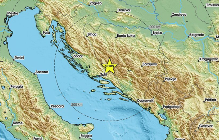 Potres od 4.4 po Richteru kod Livna. Osjetio se i u Dalmaciji