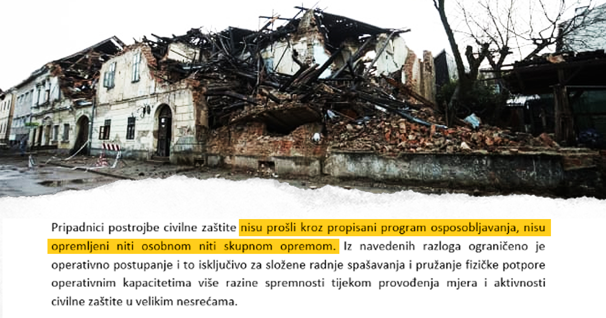 Pogledajte dokument iz 2019.: "Civilna zaštita na sisačkom području nije spremna"