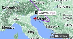 Putnički avion iznad Hrvatske naglo promijenio smjer