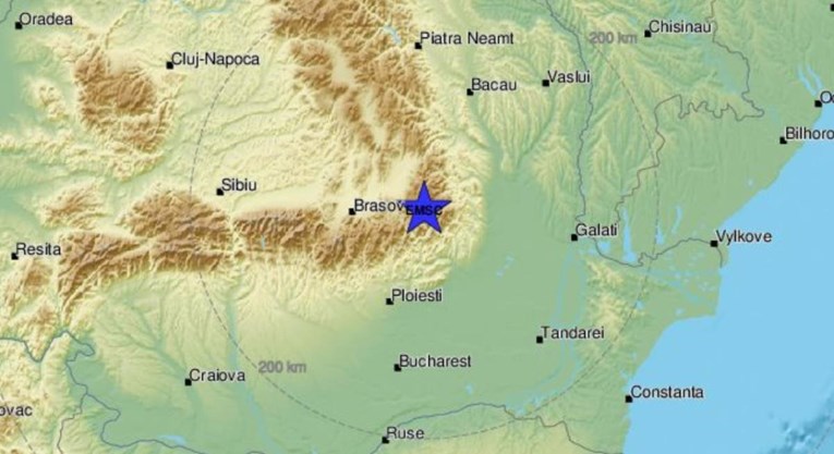 Potres magnitude 3.9 u Rumunjskoj