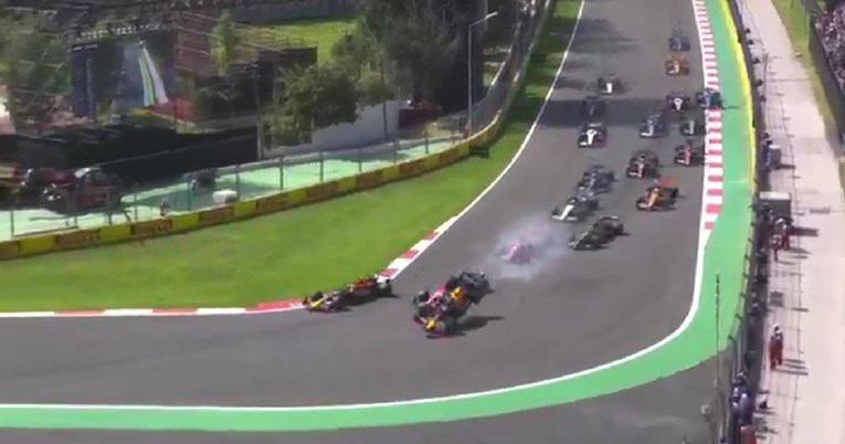 VIDEO Sudar Leclerca i Pereza na startu, Meksikanac morao odustati na domaćoj utrci