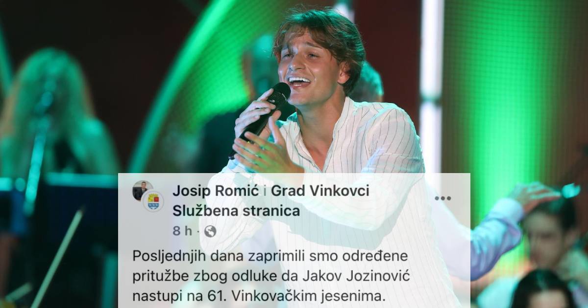 Vinkovčani se bune zbog Jozinovićeva koncerta. Gradonačelnik: Dijete je ovog grada