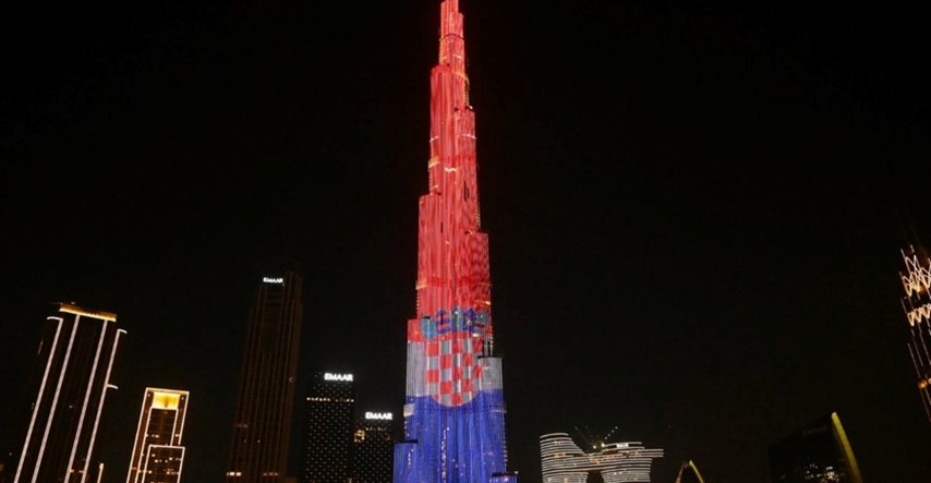 Najviši neboder na svijetu zasjao u bojama hrvatske zastave