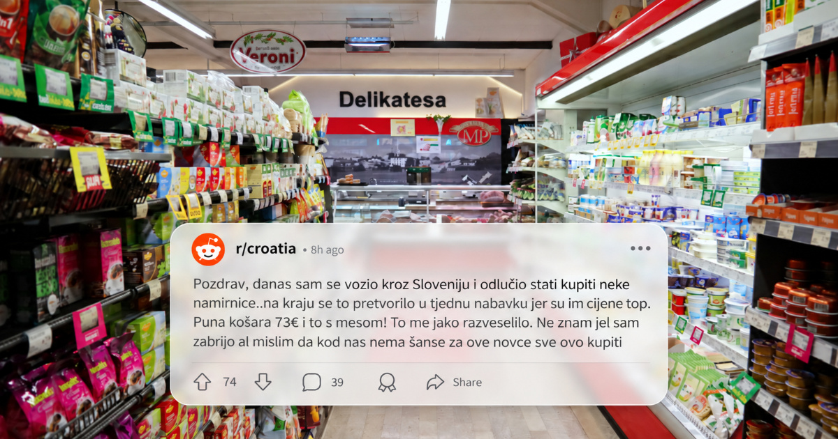 Hrvat oduševljen cijenama u Sloveniji: "Puna košara za 73 eura, i to s mesom"