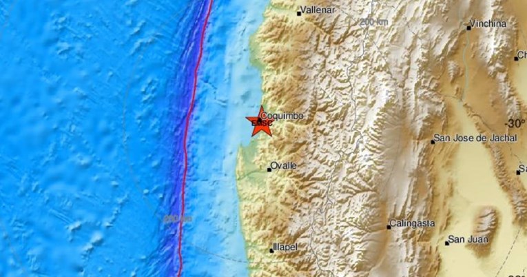 Potres magnitude 6 u Čileu