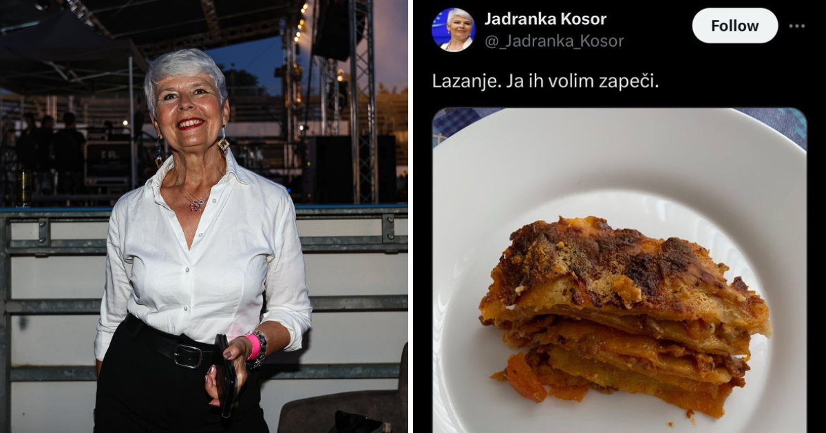 Širi se stari tvit Jadranke Kosor: Lazanje. Ja ih volim zapeči