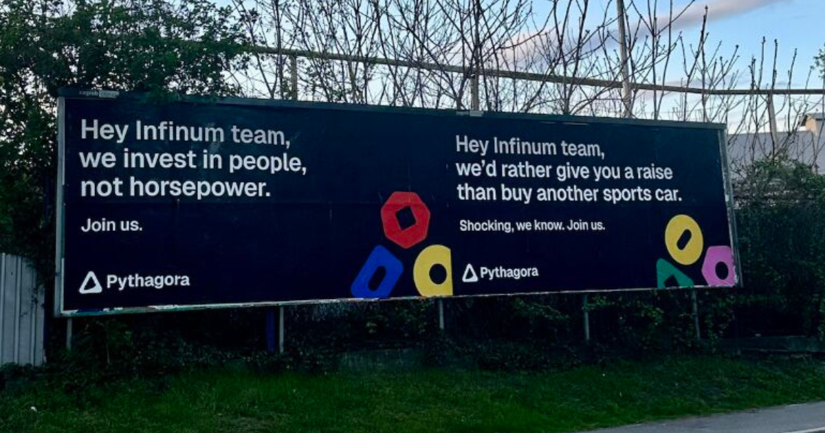 Zagrebački startup postavio plakate pod prozore firmi čije radnike želi