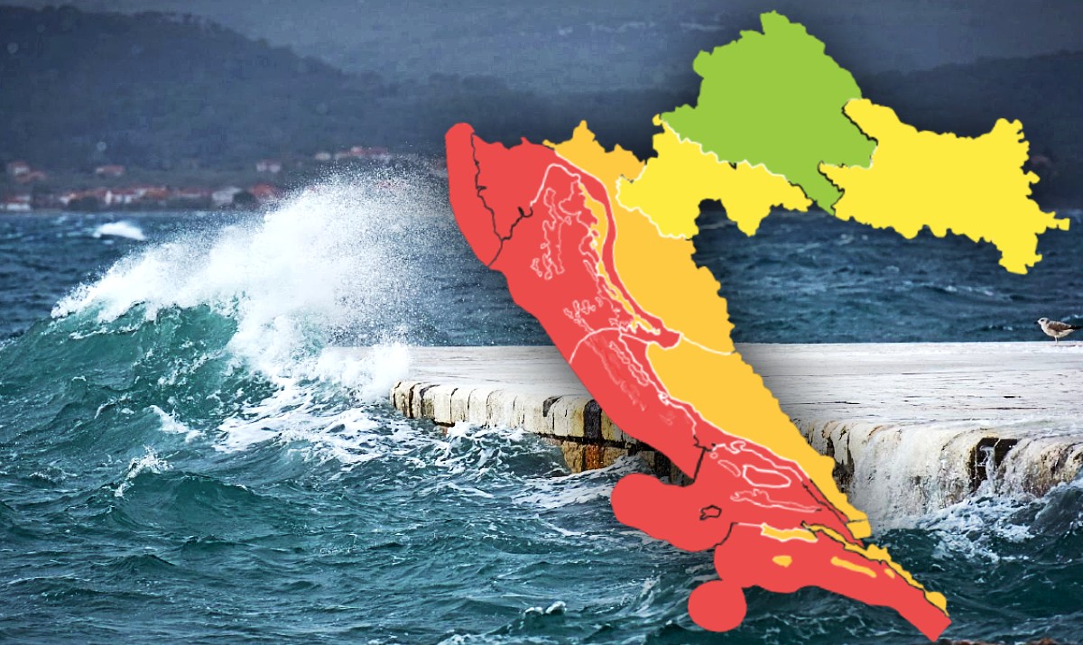 Na Jadran stiže veliko nevrijeme, oglašen crveni alarm. Vakula: Bit će opasno