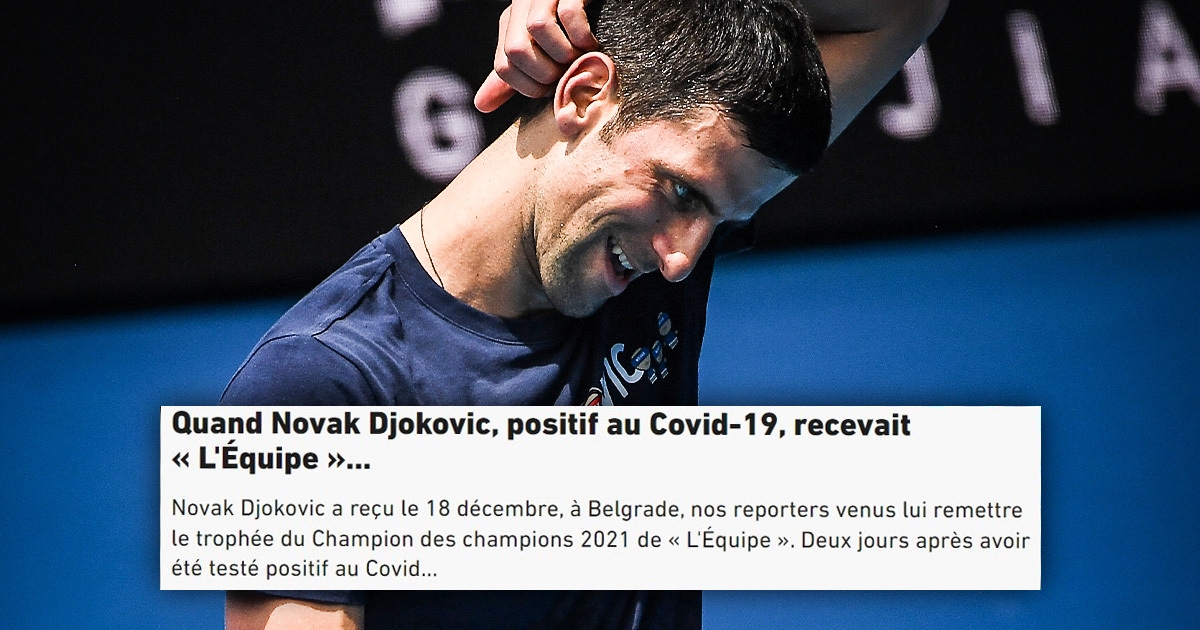 Novinar L'Equipea: Đoković nije želio skinuti masku i ograničio nam je pitanja