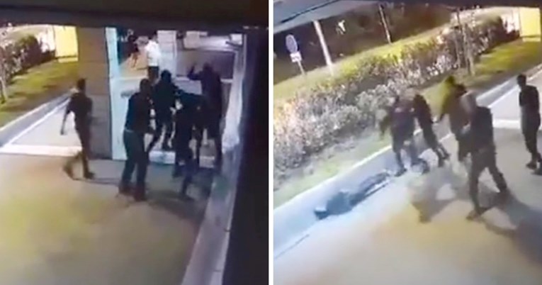 VIDEO Objavljena snimka. Sin šefa policije s ekipom brutalno mlati mladića