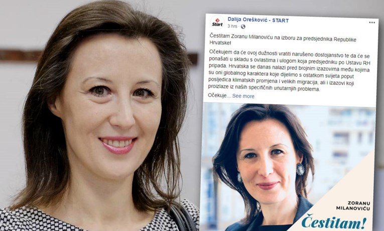 Dalija Orešković na Fejsu čestitala Milanoviću, napisala što očekuje od njega