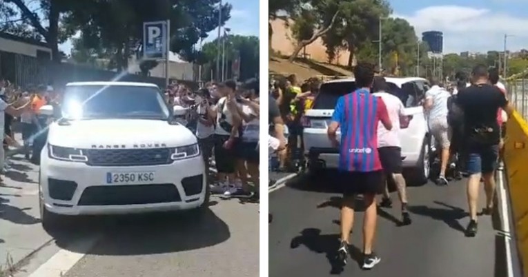VIDEO Navijači blokirali Messijev automobil. Nisu mu dali da napusti Nou Camp