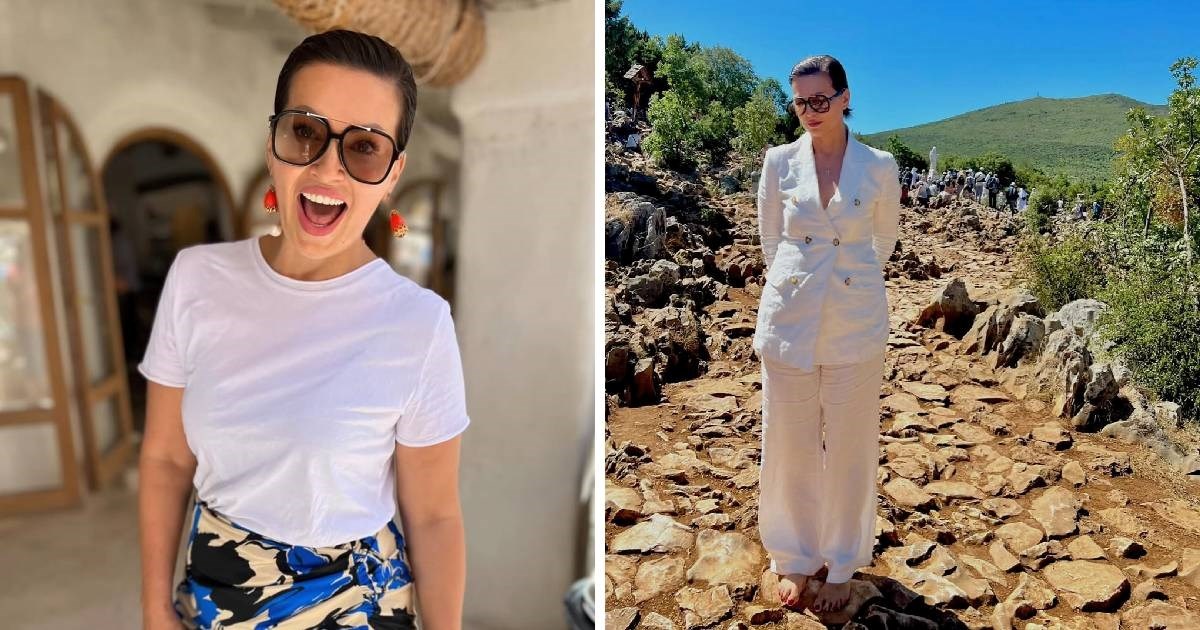 Nina Badrić pozirala bosa u Međugorju
