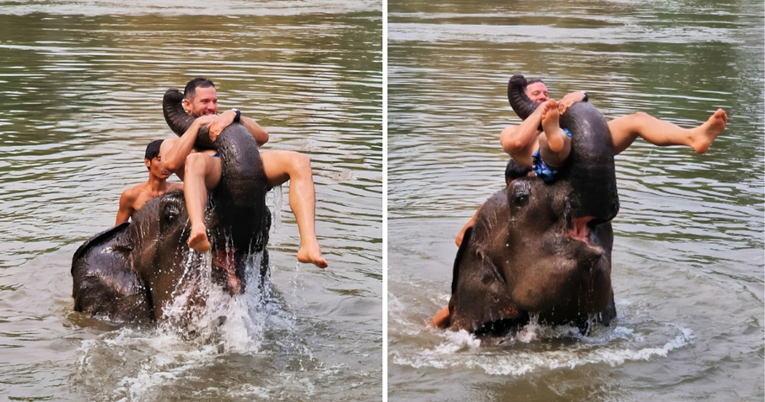 Prijatelji životinja: Boris Rogoznica je slona vukao za surlu zbog fotografije