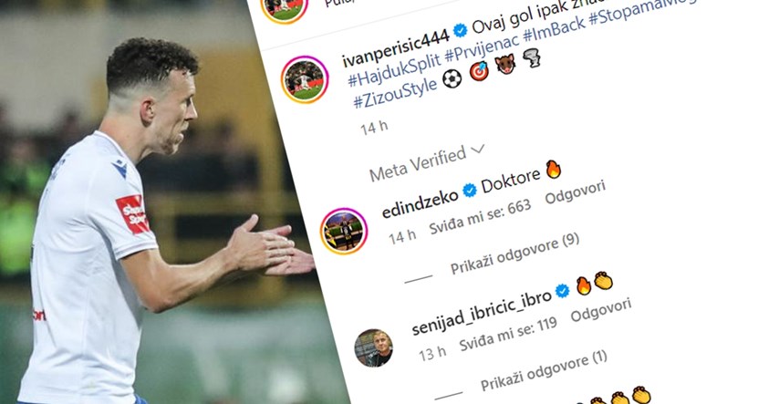 Perišić rekao da mu gol za Hajduk "znači više". Javili se Džeko, Ibričić i Nainggolan