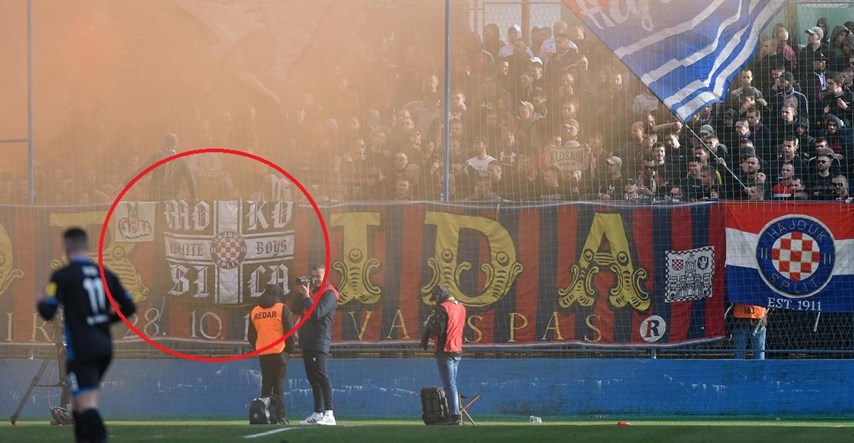 Torcida opet izvjesila transparent koji je Hajduku izbio 10 tisuća eura u dva tjedna