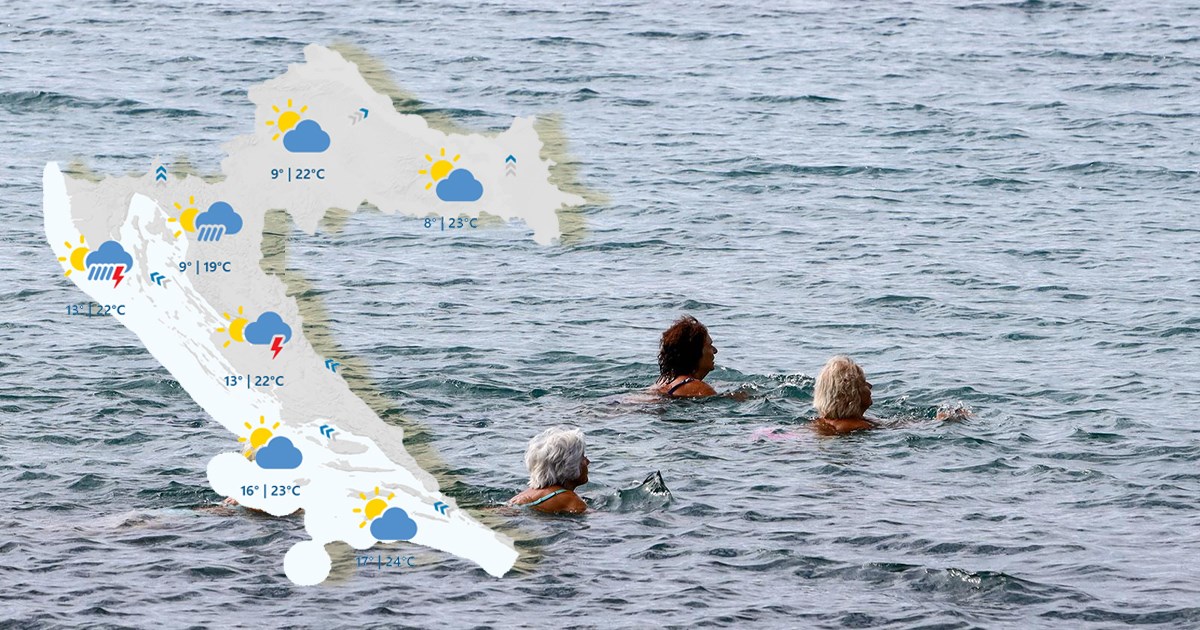 Danas nas čeka južina i iznadprosječno toplo. Sutra temperature idu do 29