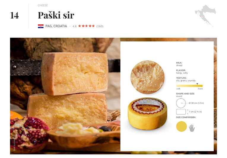 Dva hrvatska sira među 100 najbolje ocijenjenih na svijetu