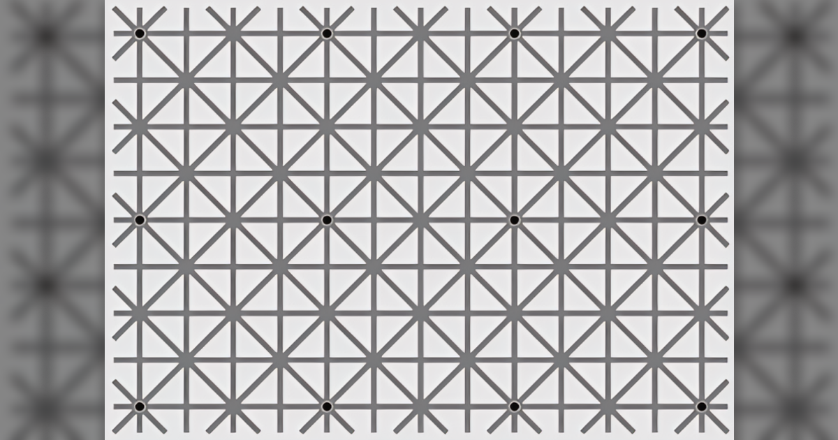 Na ovoj fotki nalazi se 12 crnih točaka. Možete li ih sve vidjeti istovremeno?