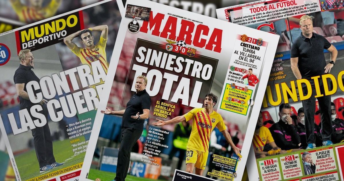 Španjolske naslovnice: Totalna katastrofa. Barcelona je potonula, na konopcima je