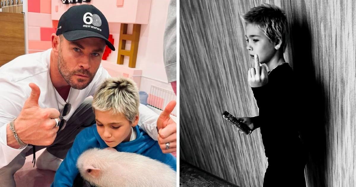 Chris Hemsworth objavio fotku sina na kojoj pokazuje srednji prst, šokirao mnoge