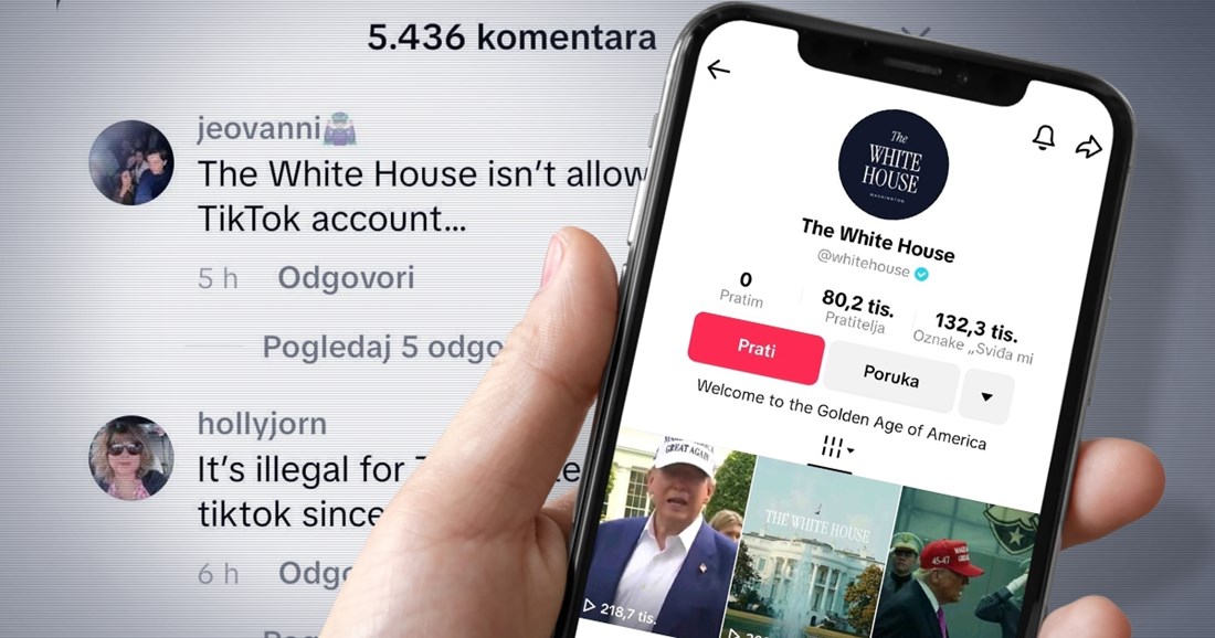 Bijela kuća otvorila TikTok profil, mnogi su zbunjeni: "Zar vam nije zabranjen?"