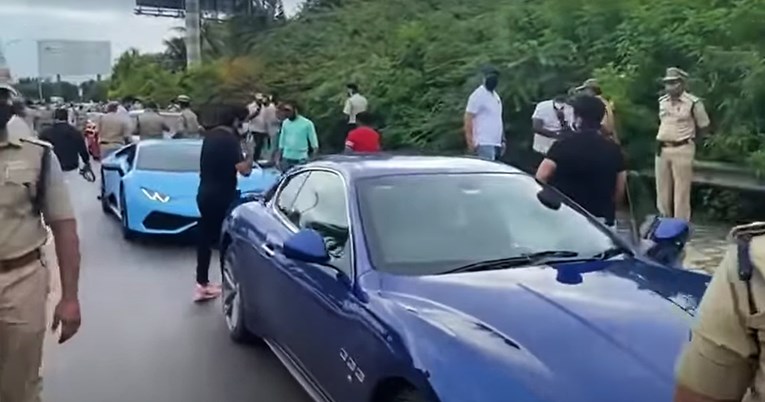 VIDEO Policija zaustavila karavanu i zaplijenila skupe automobile