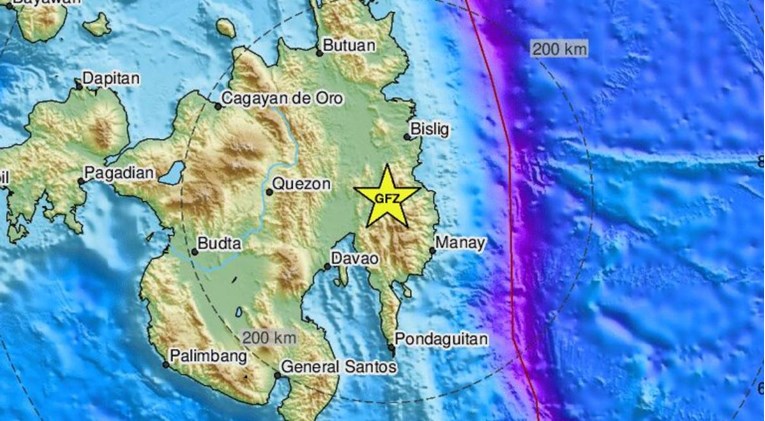 Potres na Filipinima magnitude 6