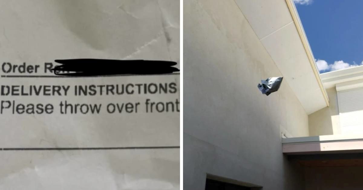 Zamolila je poštara da paket "baci preko ograde" pa dobila urnebesnu fotku kao dokaz