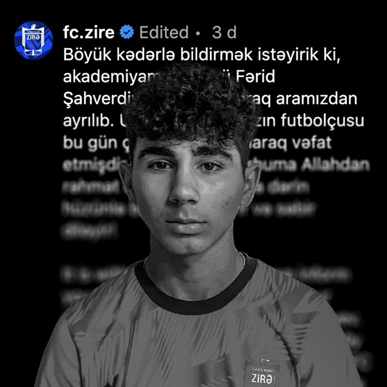 Tragedija u Azerbajdžanu pred utakmicu s Hajdukom. Utopio se igrač mlade momčadi Zire