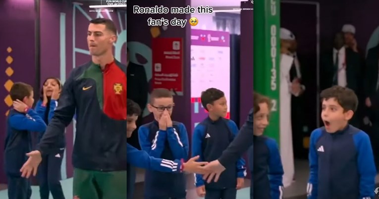 Ronaldo prije utakmice pružio ruku dječaku. Pogledajte njegovu reakciju