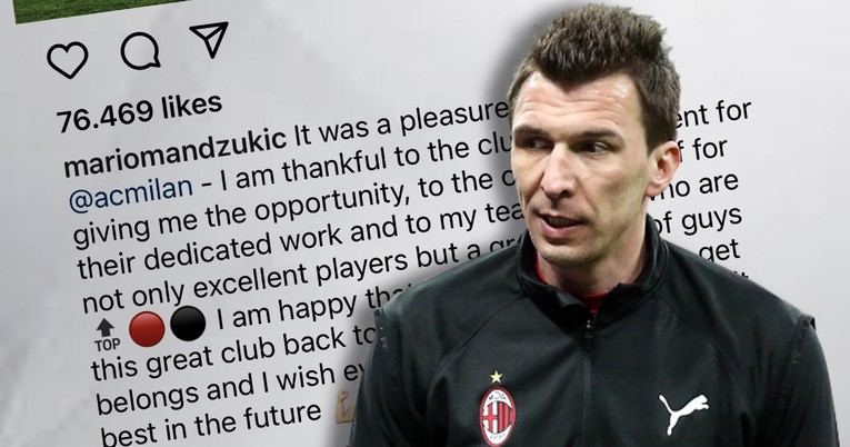 Mandžukić se na Instagramu oprostio od Milana. Evo što je sve napisao