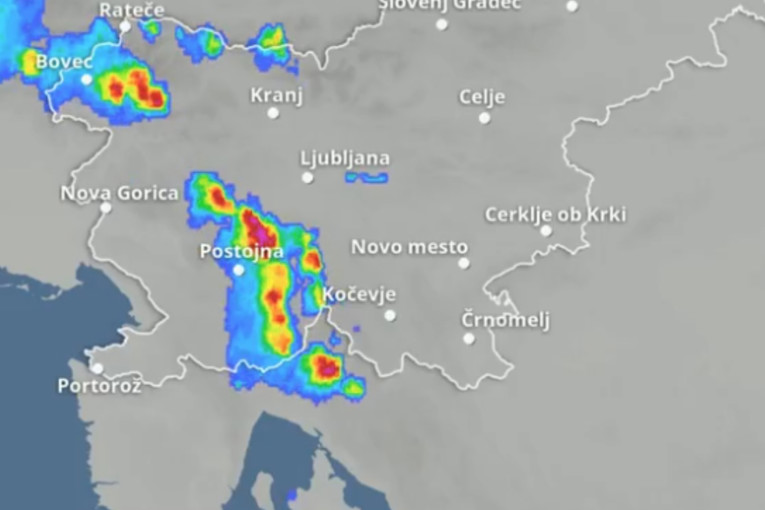 Dio Slovenije zahvatila kratka oluja, temperature pale za 10 stupnjeva